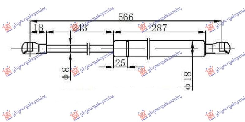 Amortizer gepeka (565L-290N)