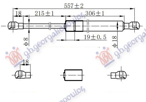 Amortizer gepeka (557L-525N)