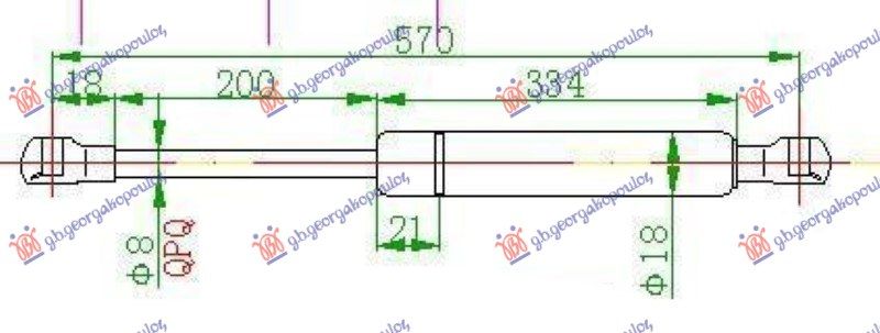 Amortizer gepeka (570L-630N)