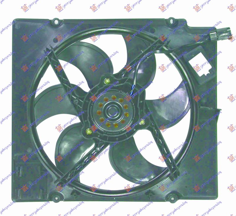 Ventilator hladnjaka komplet (1.4/1.6 BENZIN) (+AC)