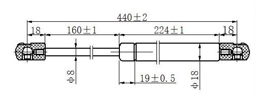 Amortizer gepeka (440,5L-520N)