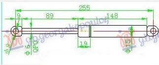 Amortizer haube (255L-350N)