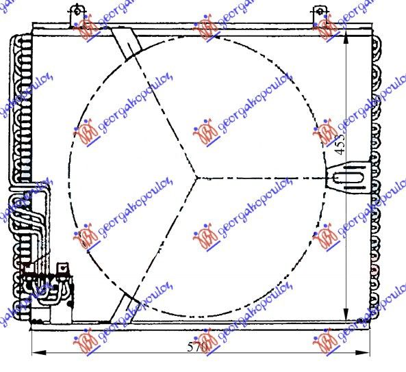 Hladnjak klime benzin-dizel (57×45,3×3,0)