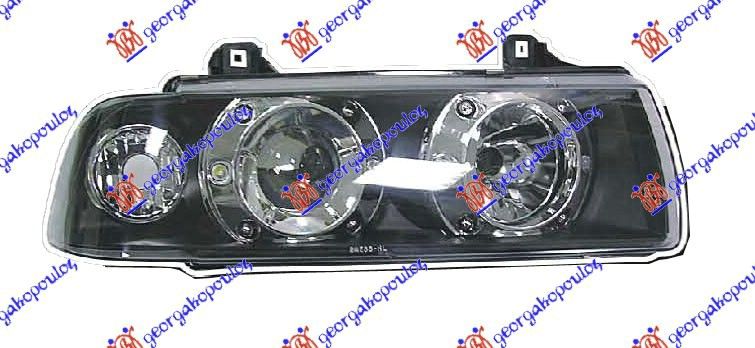 Far set lexus s bočnim svjetlom crni