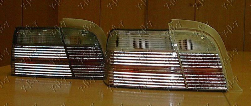 Štop lampi (SET) kristal crveno-bijele