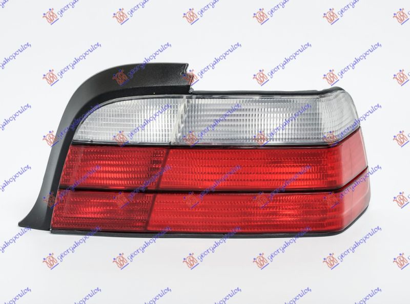 Štop lampa bijelo-crvena (E)