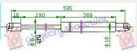 Amortizer gepeka (595L-420N)