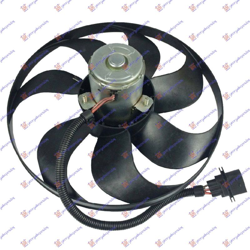 Ventilator hladnjaka (MOTOR+ELISA) (345MM) (250/60W) (3 PINA) (7 PERAJA)