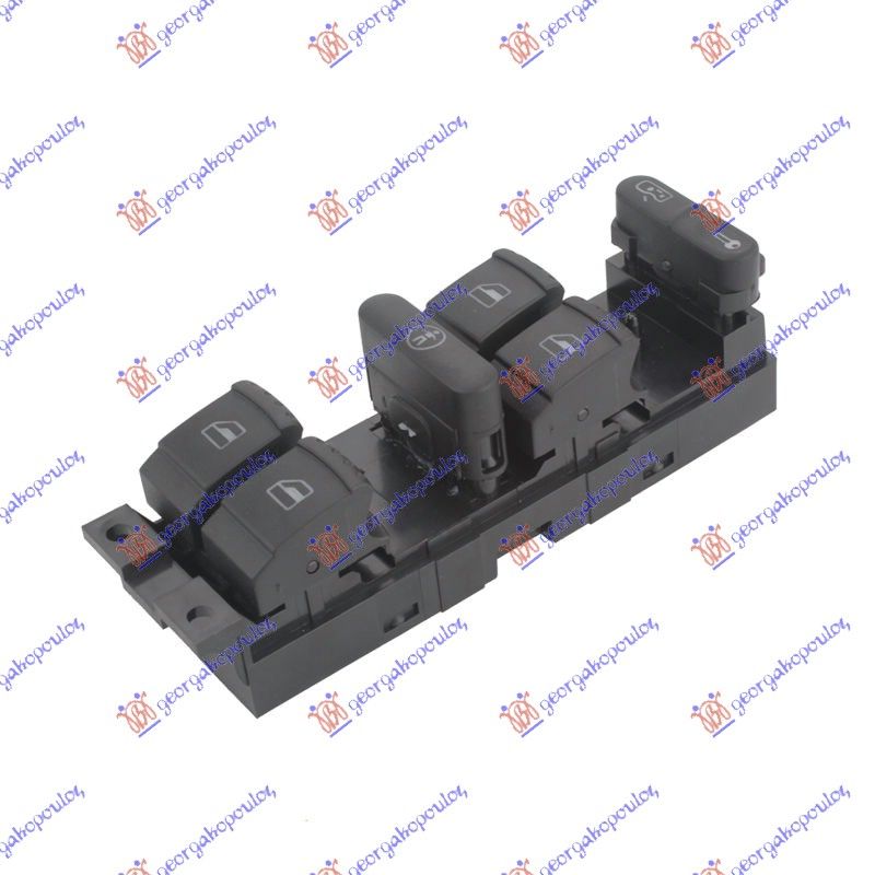 Prekidač vrata prednji četverostruki (9 PINA) crveno