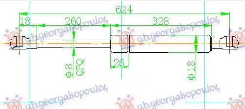 Amortizer gepeka (625L-360N)