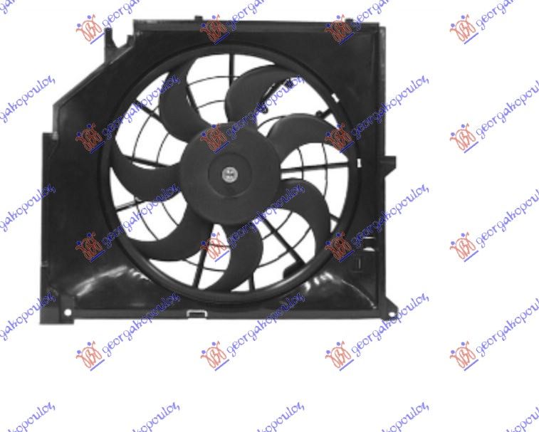 Ventilator hladnjaka komplet benzin (S UPRAVLJAČKOM JEDINICOM)