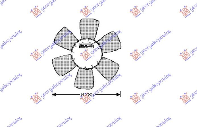 Ventilator hladnjaka (MOTOR+ELISA) (BENZIN/DIZEL) (+AC)