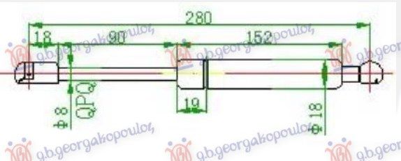 Amortizer gepeka (630N)