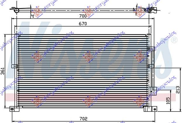 Hladnjak klime -02 svi modeli bz/ds (63×36×2,2)