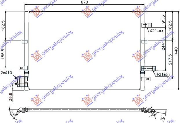 Hladnjak klime 02- svi modeli bz/ds (63×44×1,6)