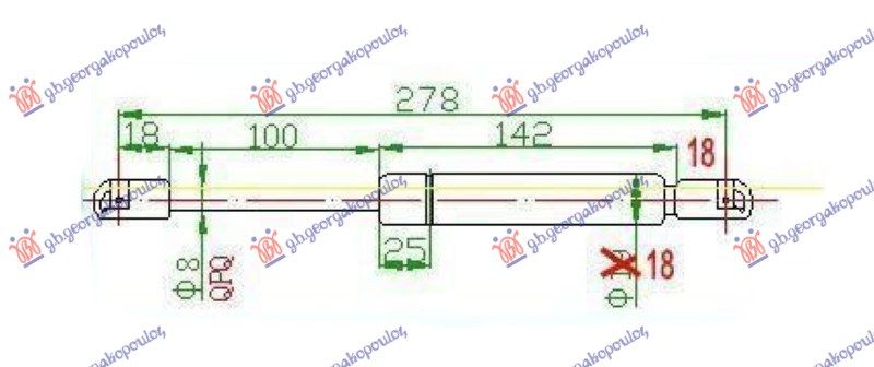 Amortizer gepeka (278L-530N)