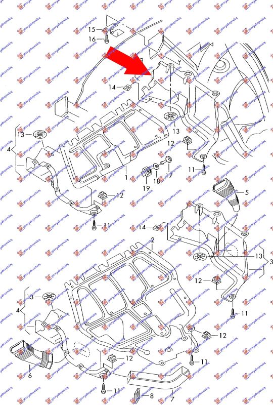 Zaštita motora (PLASTIČNA) bočni plastični