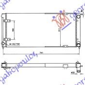 Hladnjak motora benzin - dizel +a/c (67.5X32X3.4)
