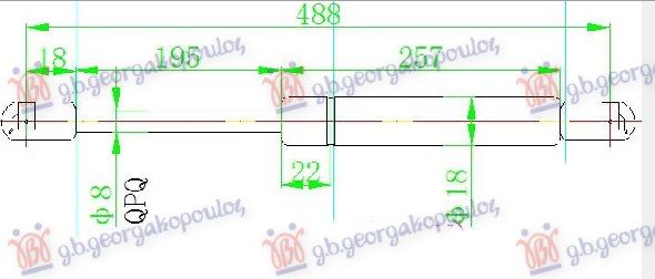 Amortizer gepeka (485L-460N)
