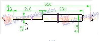 Amortizer gepeka (527L-350N)