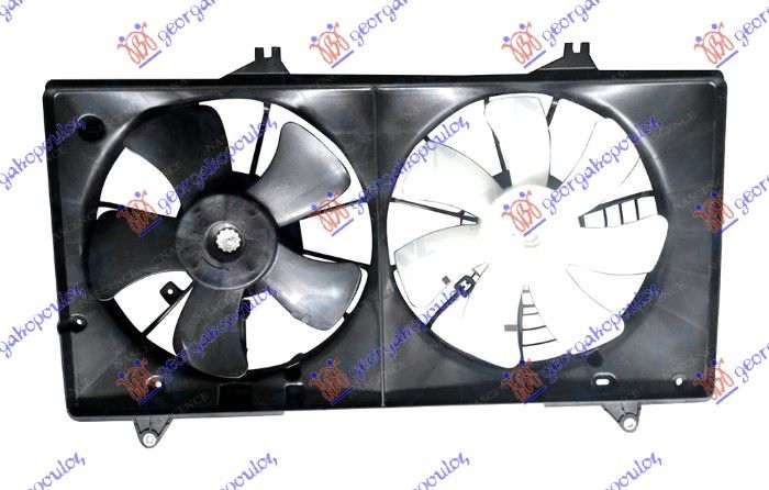 Ventilator hladnjaka komplet dvojni 2.0 benzin