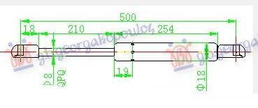 Amortizer gepeka (500L-350N)