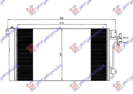 Hladnjak klime – a/c plin – dizel (68×39×1,6)