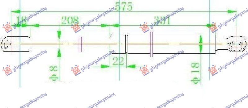 Amortizer gepeka (577L-530N)