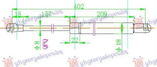 Amortizer haube (405L-460N)