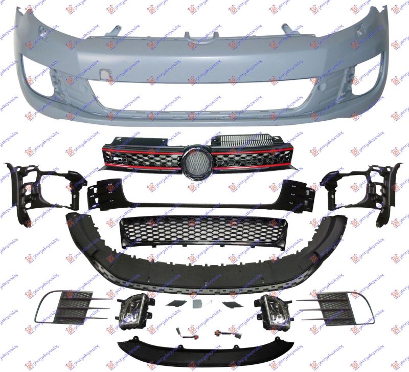 Prednji branik komplet (GTI LOOK, S MASKOM)