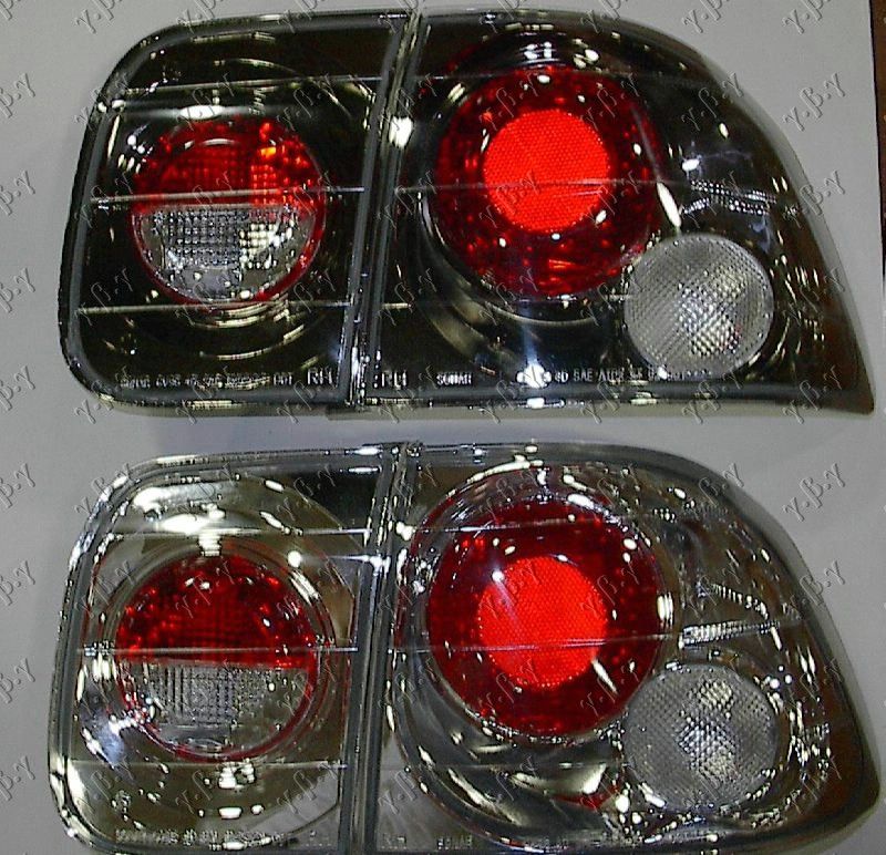 Štop lampi (SET) lexus krom