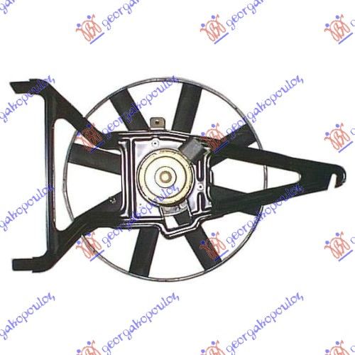 Ventilator hladnjaka komplet (BENZIN) (-AC)