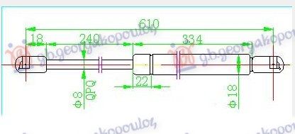 Amortizer gepeka (611L-355N)