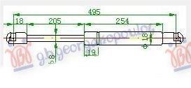 Amortizer gepeka (495L-420N)