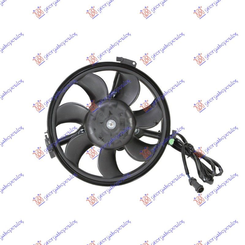 Ventilator hladnjaka (MOTOR+ELISA+NOSAČ) (280MM) (OKRUGLI KONEKTOR)