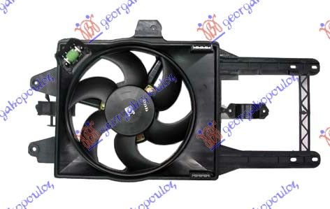 Ventilator hladnjaka komplet (BENZIN) (-AC) 00-