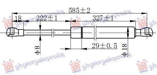 Amortizer gepeka (585L-300N)