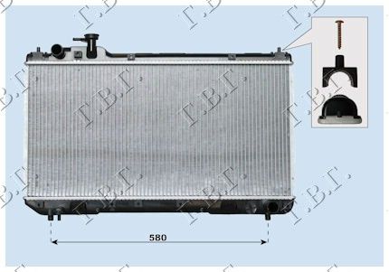 Hladnjak motora 2.0i 16v +/- klima (35X69.3)
