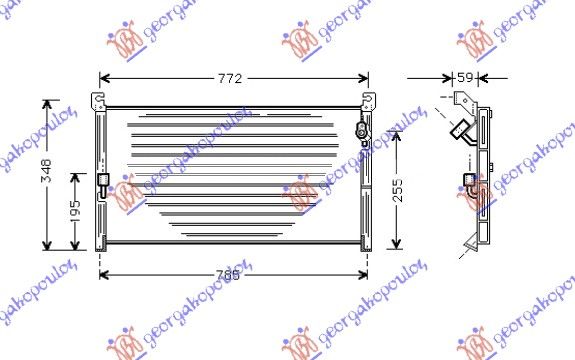 Hladnjak klime 2.0i 16v (79×31)