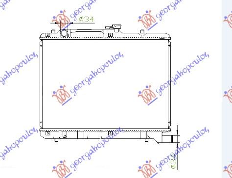 Hladnjak motora 1.8cc 16v (35X60)