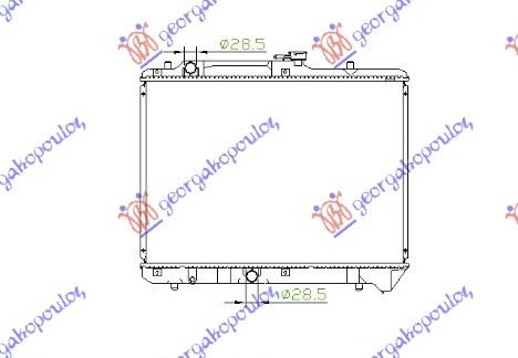 Hladnjak motora 1.3 benzin + klima (35X60,2X27)