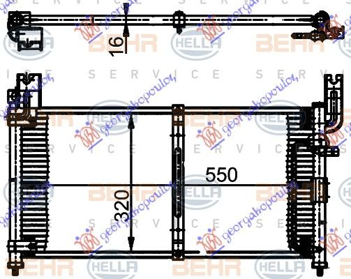 Hladnjak klime 1.3-1.6-1.8 (55×32×2,0)