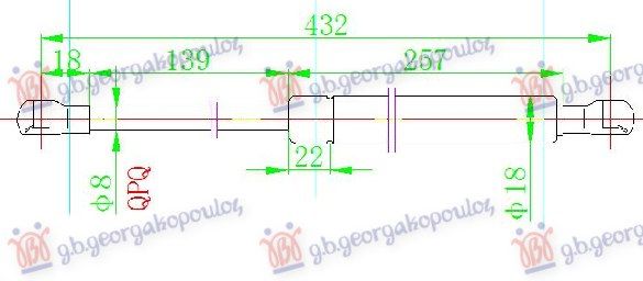 Amortizer gepeka (431L-600N)