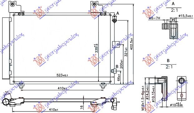 Hladnjak klime 1,3 benzin (49,6×35,1) s filterom