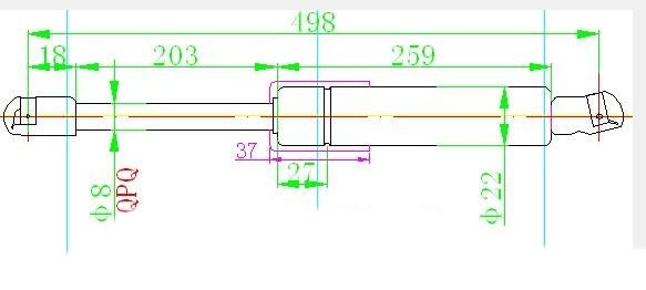 Amortizer gepeka (496L-560N)