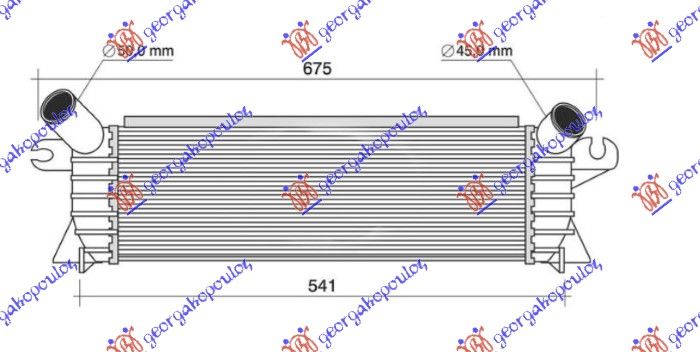 Hladnjak interkulera 1.9 dci dizel 00- (480X133)