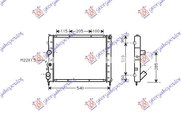Hladnjak motora dizel (48X44X40) (FUN SCREW)