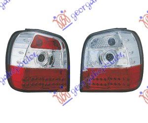 Štop lampa crvena-bijela LED polo -99