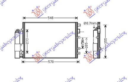 Hladnjak klime 1.4 cc 8v / 1.6 cc 16v 5d (51×38)