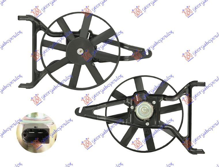 Ventilator hladnjaka komplet 1.0-1.1 benzin (28 CM)